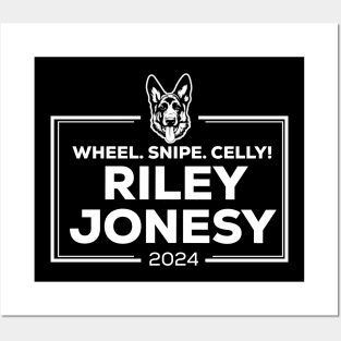 Riley Jonesy 2024 wheel snipe celly - white Posters and Art